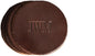 Ox & Pine Personalized Leather Coaster - Sold Individually or in Sets of 4 - Customize Inscription - 100% Full-Grain Leather – 4" Round or 4" Square (Round, Brown, Set of 4 Coasters)