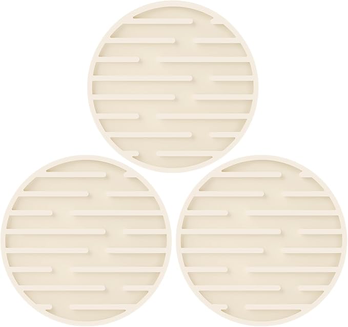 Silicone Coasters for Drinks, Thickened Coasters Cup Mat, Heat Resistant 600℉ by Armrouns