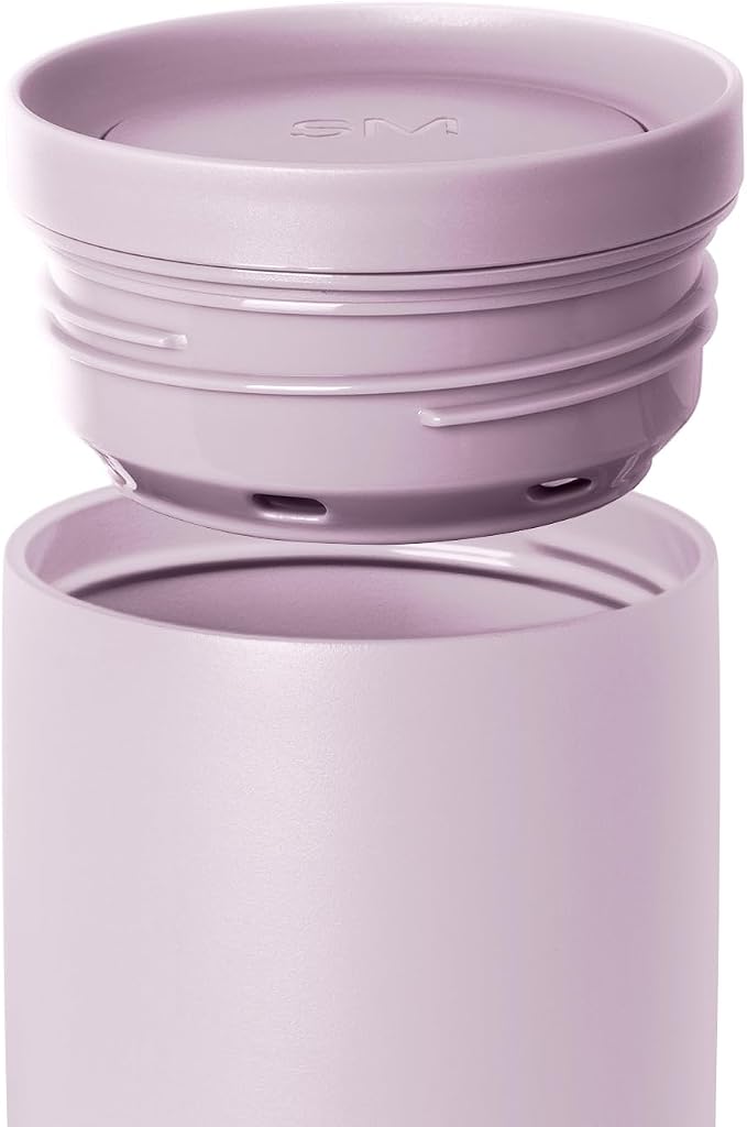 Simple Modern Insulated Travel Coffee Mug 360° Lid | 16oz | Lavender | Voyager - Image 3