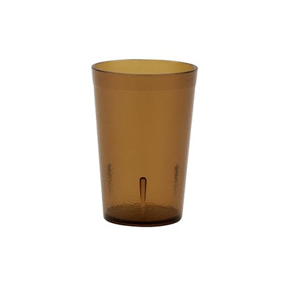 G.E.T. 6608-1-A Heavy-Duty Plastic Restaurant Tumblers, 8 Ounce, Amber | - Image 3