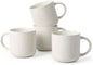 MONITO 12 OZ Coffee Mugs Set of 4, Modern Ceramic Coffee Mugs Set by MONITO