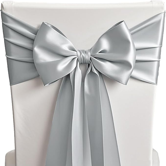 10 Pack Silver Table Runners 12 X 108 Inches Wedding Satin Table Runner - Image 3