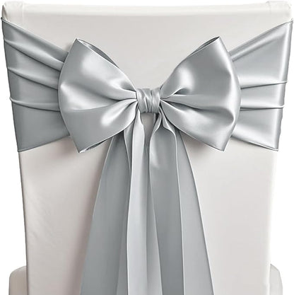 10 Pack Silver Table Runners 12 X 108 Inches Wedding Satin Table Runner - Image 3