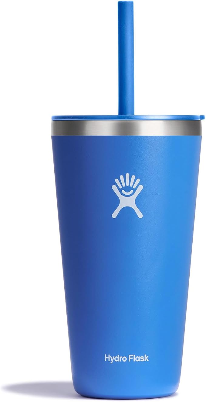 Hydro Flask All Around Tumbler Straw Lid, Insulated Travel Mug, Stainless Steel by Unknown