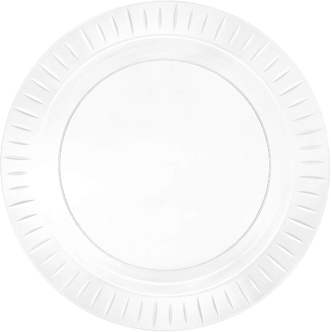 Party Essentials Elegance Quality Hard Plastic 7.5-Inch Round Party/Salad Plates by PartyEssentials