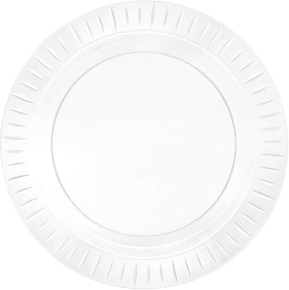 Party Essentials Elegance Quality Hard Plastic 7.5-Inch Round Party/Salad Plates by PartyEssentials