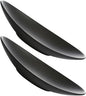 2Pcs Black Melamine Decorative Food Plates for Sushi and Dessert Wear-resistant Japanese-style Serving Trays for Parties Restaurants and Family Gatherings