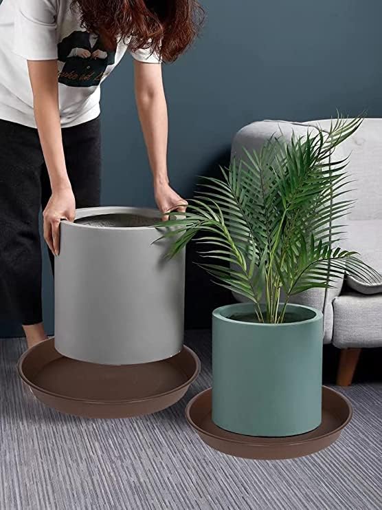 2 Pack of 10 inch Plant Saucer Gray, Heavy Duty Plastic Plant Saucer 10 inch - Image 6