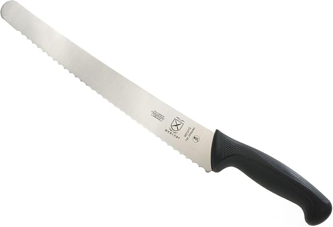 Mercer Culinary M23213 Millenia Black Handle, 12-Inch Wavy Edge, Brisket Knife - Image 2
