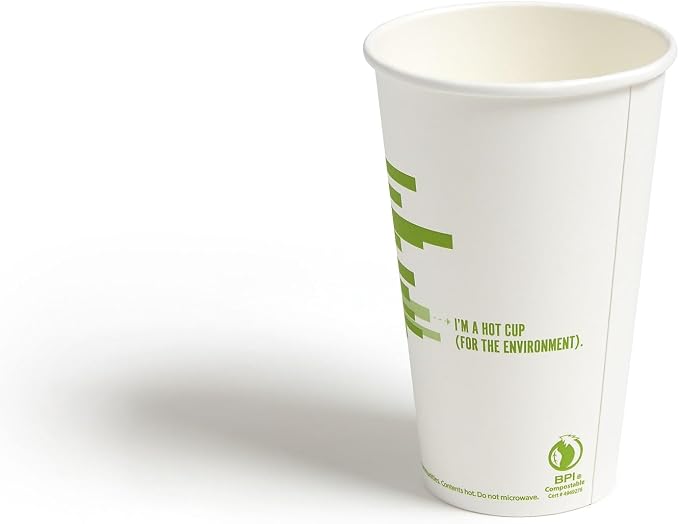 Perk Eco Compostable Paper Hot Cups, 16 Oz - Image 3