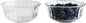 HillSpring Small Glass Bowls for Dessert, or Nuts, 4.5" Textured Bowls Set for by HillSpring