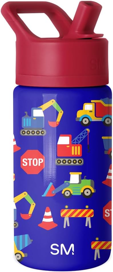 Simple Modern Kids Water Bottle & Toddler Cup | 14oz | Construction by Unknown