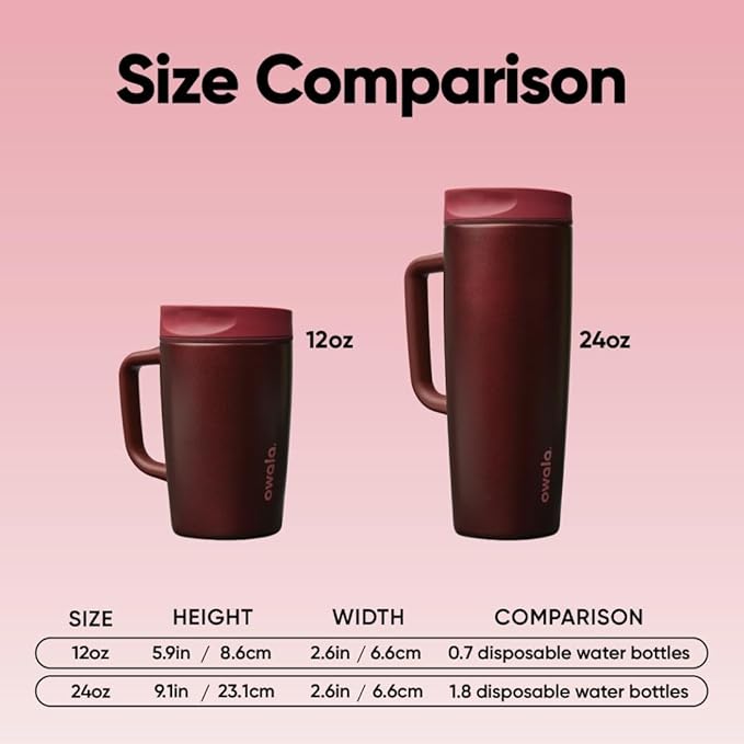 Owala SmoothSip Slider Stainless Steel Insulated Travel Mug - Image 7