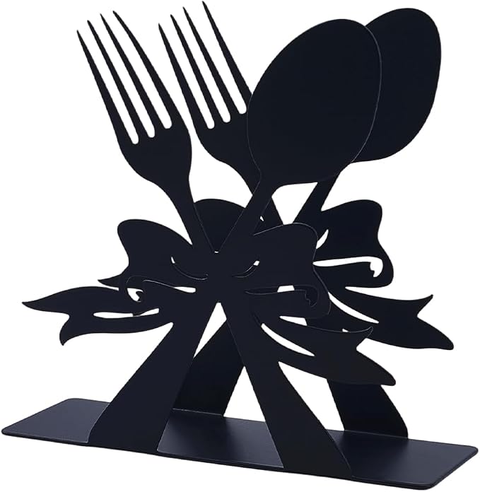 CRASPIRE Tableware Standing Napkin Holder Black Napkins Dispenser Metal Paper - Image 7