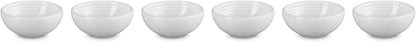 Le Creuset Set Of 6 Vancouver Pinch Bowls 2 Oz White