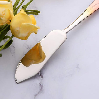 Buyer Star Cheese Butter Knife, Stainless Steel 18/10 6" Mini Desert Knives - Image 4