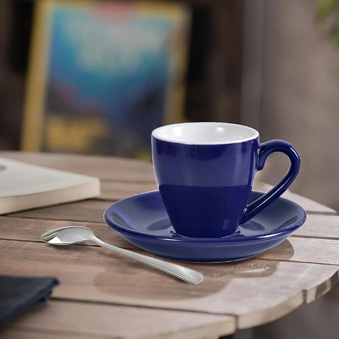 homEdge Porcelain Espresso Shot Cup Set - 80 ml / 2.67 oz - Image 2