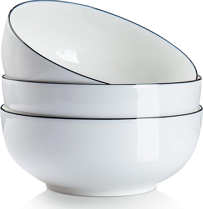 QINLANG 60 Ounces Large Soup Bowl, 8 Inches Pho Bowls, Large Ramen Bowls Set of by QINLANG