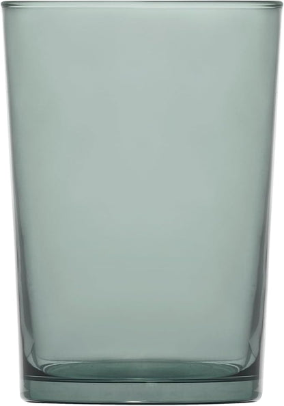 LAV Pastel Mint Green Highball Glasses, 17.25 oz, Colored Beverage, Water Cups, Juice, Cocktail, Beer, Ice Tea, Iced Coffee Glass, Tumbler for Home, Parties, Everyday Use | Set of 4