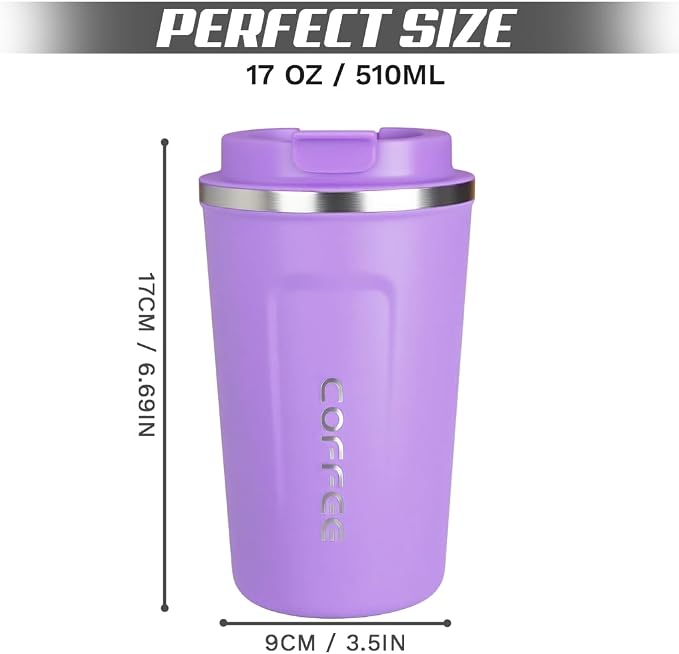 SPLMIFA Travel coffee mugs leak-proof, reusable coffee cup - Image 4