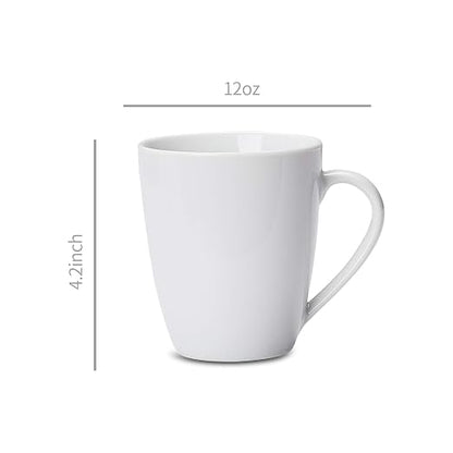 Amazon Basics Porcelain Heat Resistant Coffee Mugs, Microwave and Oven Safe - Image 4