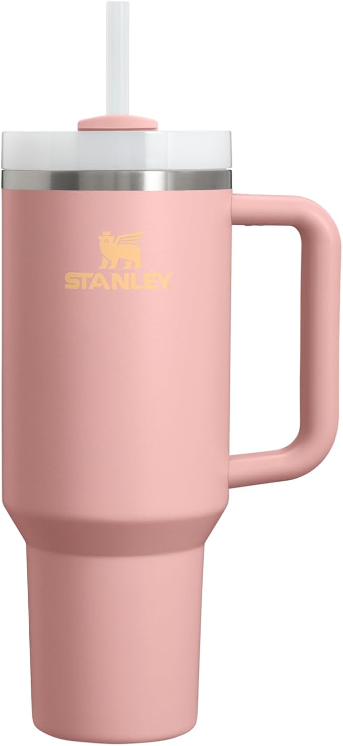 STANLEY Quencher H2.0 Flow State Tumbler, 40 oz, Peach Rose | Handle and Straw by Unknown