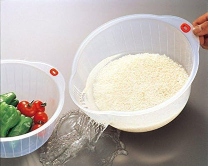 Inomata.0800 Japanese Vegetable Fruit Rice Acrylic Wash Bowl - Image 4