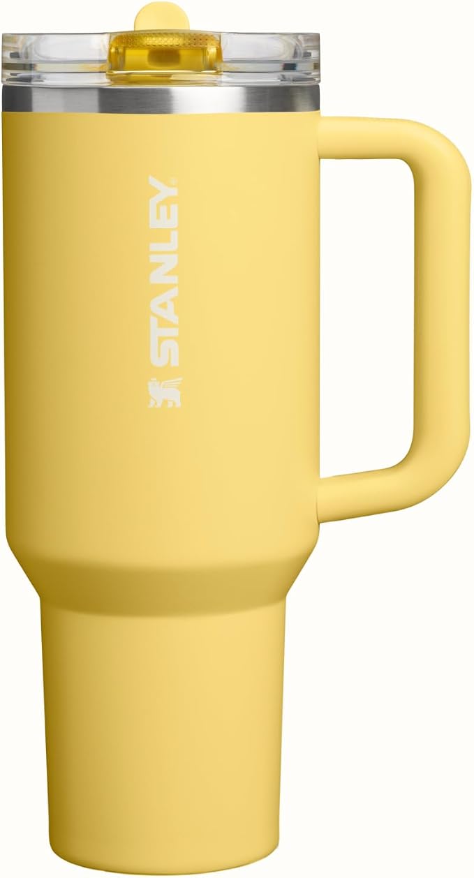 STANLEY Quencher ProTour Flipstraw Tumbler, 40 oz, Daffodil | Built-In Straw & by Unknown