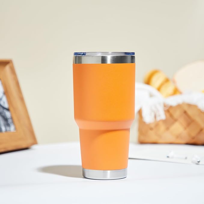 MEWAY 30oz Tumbler Double Wall Vacuum Insulated Travel Mug, Stainless Steel - Image 6