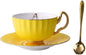 Bone China Cup and Saucer Set- Butterfly and Elegance by YBK+Tech