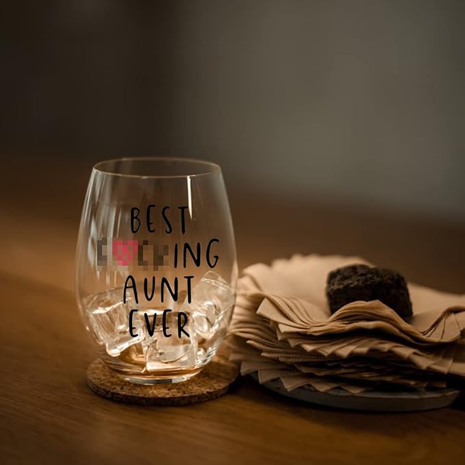 Perfectinsoy Best Aunt Ever Wine Glass - Image 6