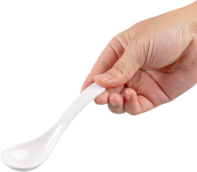 Restaurantware Voga Asian Soup Spoon 10 Dishwashable Ramen Spoons - Image 8