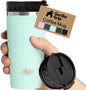 GORILLA GRIP 304 Stainless Steel Double Insulated Travel Coffee Mug, Leakproof by Unknown