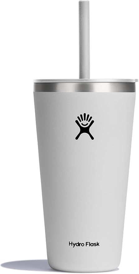 28 OZ All Around Tumbler Straw LID White by Unknown