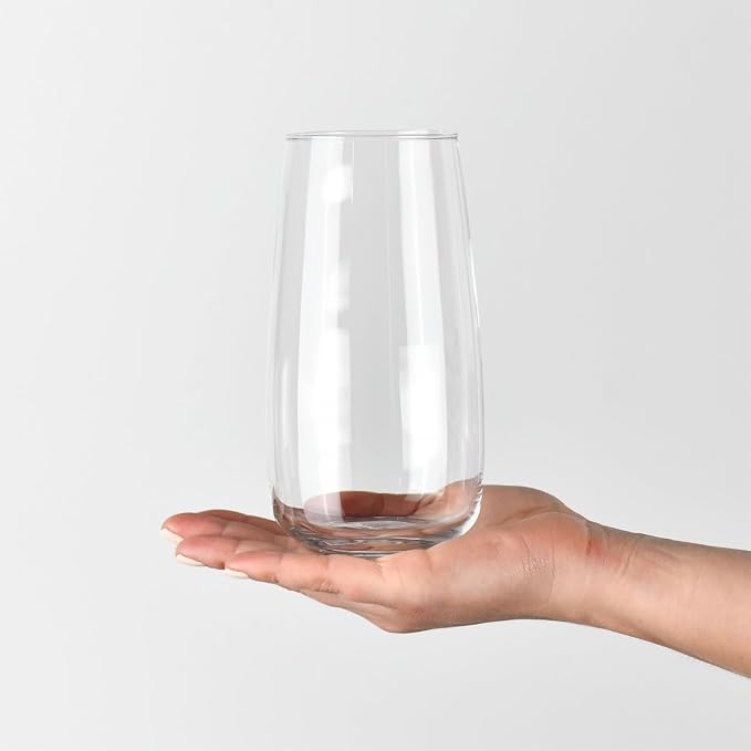 Krosno glasses for water, iced tea Elegant design | Set of 6 | Capacity 23.7 Fl - Image 7