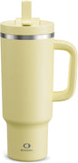 ENCOOL 40 oz Tumbler with Handle and Straw: Stainless Steel Insulated Tumbler by ENCOOL