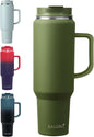 EALGRO 50 oz Tumbler with Handle, Insulated Tumblers with Lid and Straw | by EALGRO