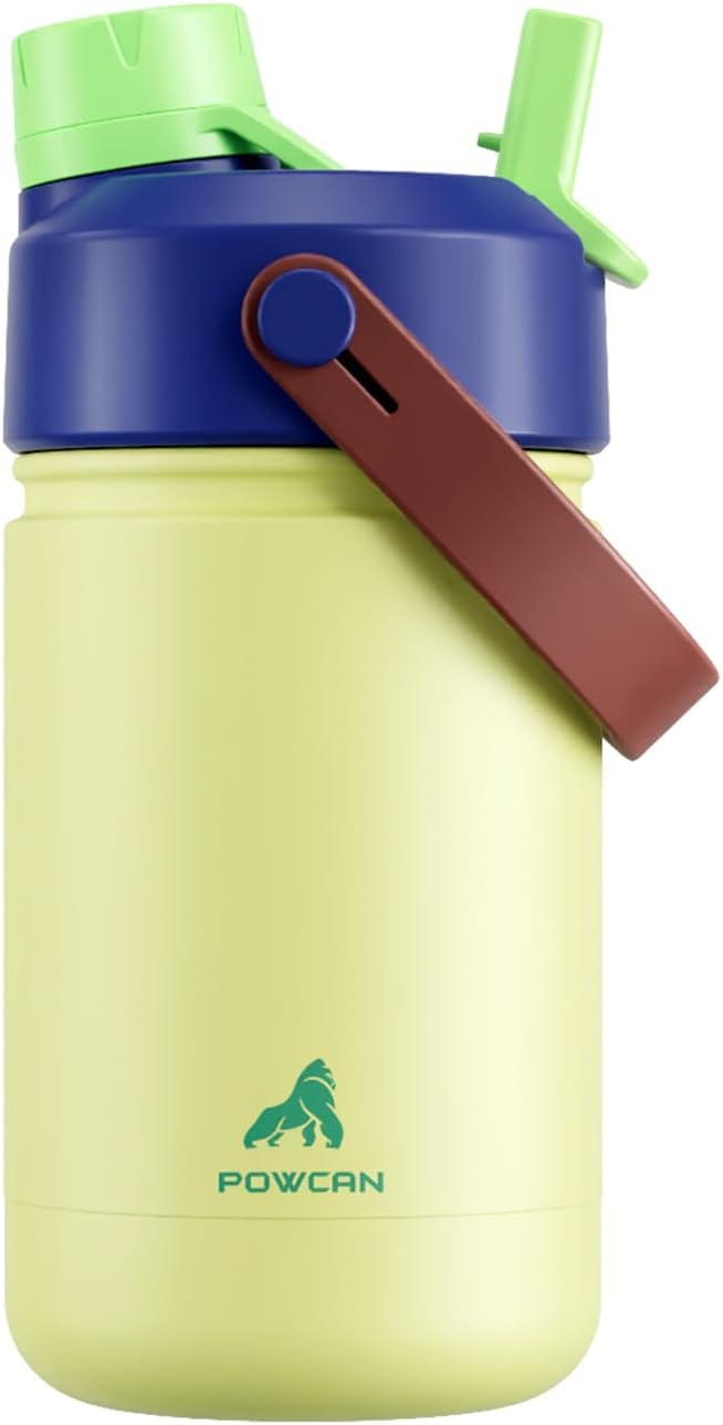 12 oz Kids Insulated Water Bottle by POWCAN