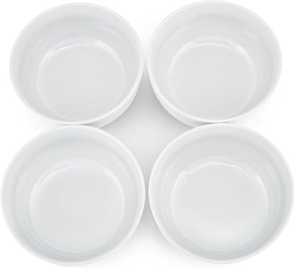Elanze Designs Bistro Glossy Ceramic 6.5 inch Dinnerware Bowls Set of 4 - Image 4