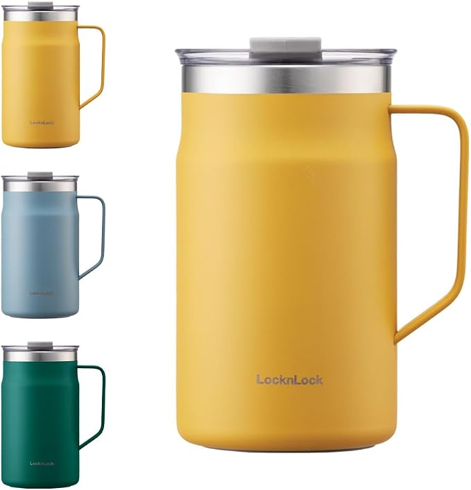 LocknLock Metro Mug Premium 18/8 Stainless Steel Double Wall Insulated by LocknLock