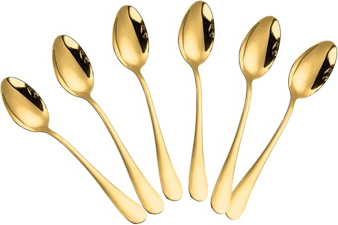 Demitasse Espresso Spoons, 4.7inch Stainless Steel Coffee Spoons by Wesdxc56