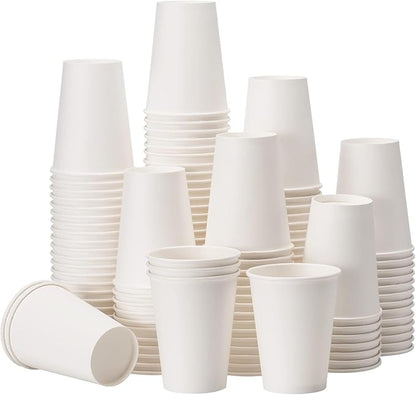 RACETOP Paper Coffee Cups 12 oz 300 pack, Paper Cups Disposable, Hot Coffee Cups by RACETOP