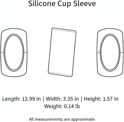 1 Pack Silicone Cup Sleeve for Handleless Mugs, Textured Grip Cover for - Image 7