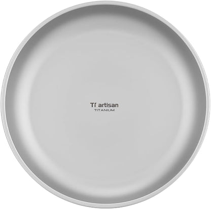 Titanium Plate Camping Picnic Tableware 27fl oz Cooking Utensils Extremely by Tiartisan
