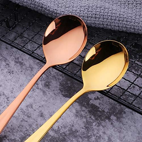 Buyer Star Bouillon Spoon Sets, 7-Inch Round Soup Spoons, Stainless Steel - Image 4