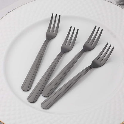 Oyster Fork Set of 12, 5.4 Inch Stainless Steel Cocktail Forks, 3 Tines Mini - Image 6