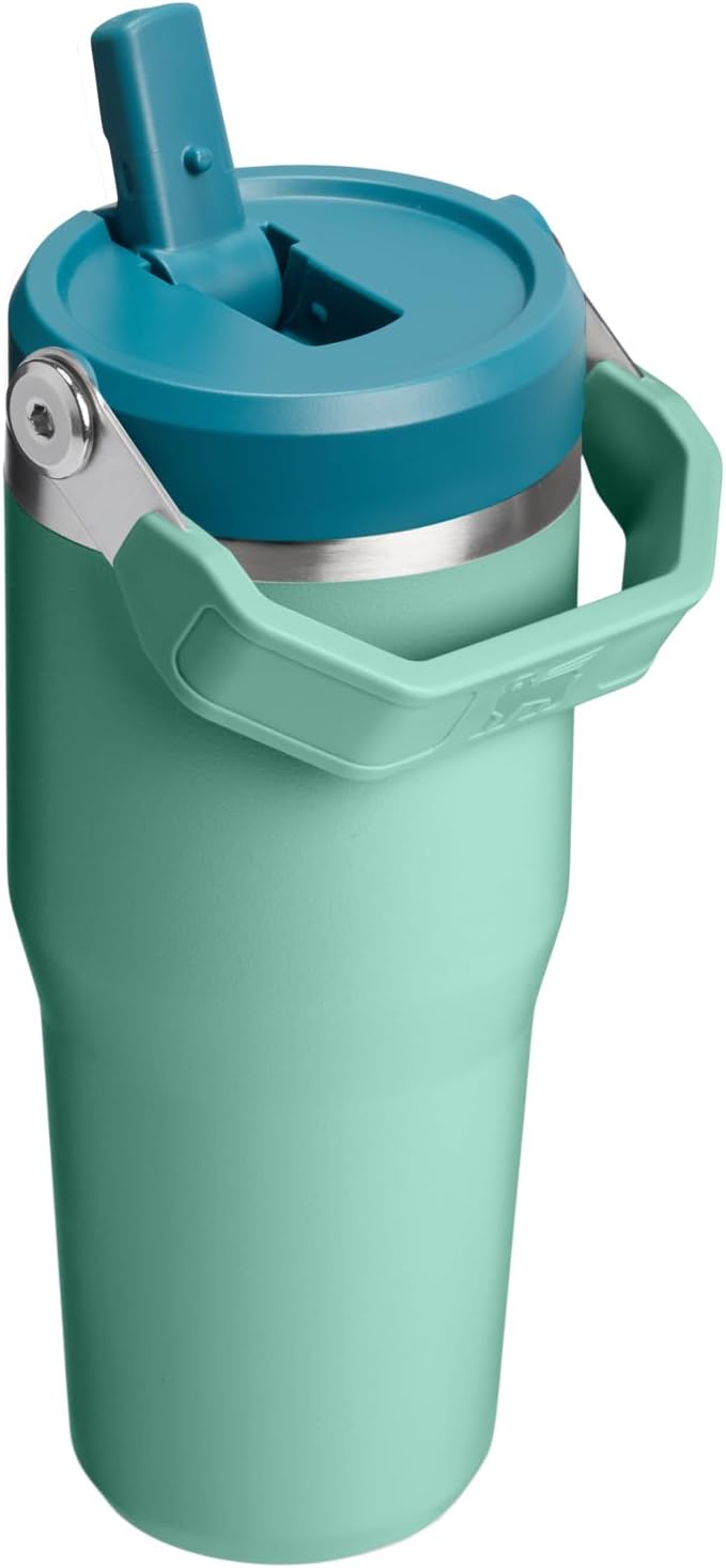 STANLEY IceFlow 2.0 Flip Straw Tumbler, 14 oz, Spring Green | Easy Carry Handle - Image 3