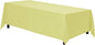 Gee Di Moda Rectangle Tablecloth - 70 x 120 Inch Yellow Table Cloth for 6 or 8 Foot Rectangle Tables - Heavy Duty Washable Fabric - for Holiday Party, Dinner, Weddings, Baby Shower & Events