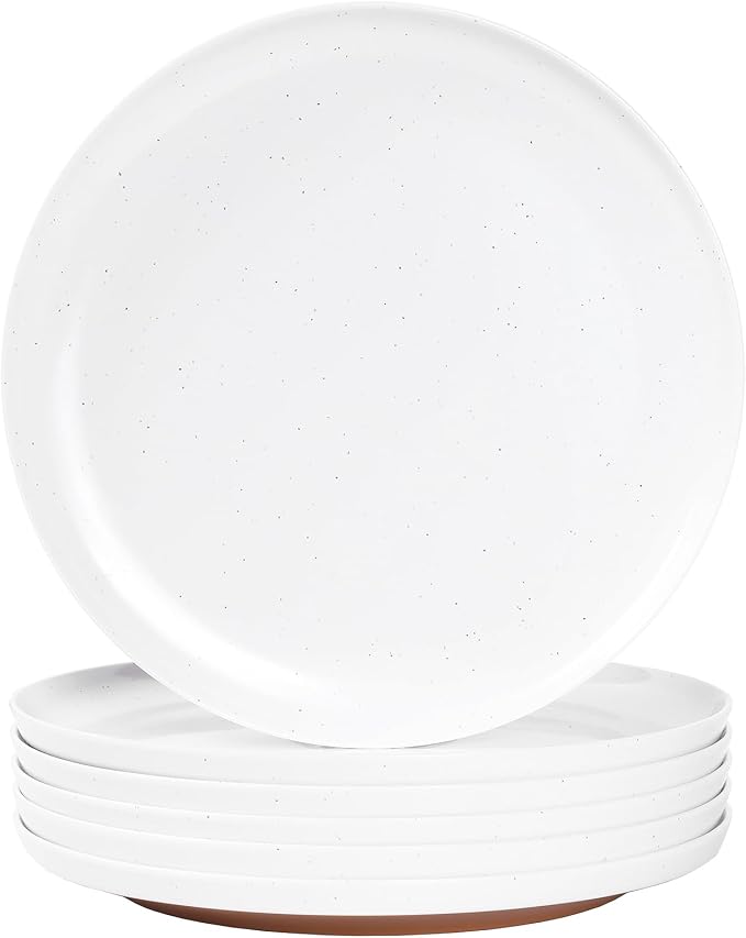 Webbylee Melamine Dessert Plates Set of 6-7.56" Serving Durable Dishes Perfect by Webbylee