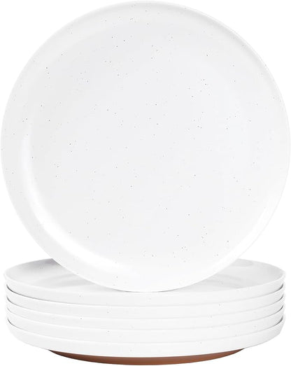 Webbylee Melamine Dessert Plates Set of 6-7.56" Serving Durable Dishes Perfect by Webbylee